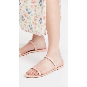Stuart Weitzman sawyer jelly sandals in poudre/poudre
